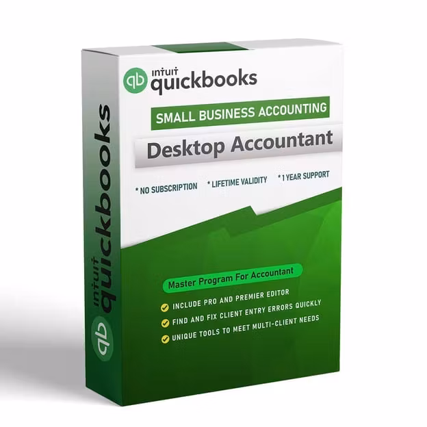 QuickBooks Desktop Accountant 2024 – Authentic License (3 Users) | Guaranteed Activation
